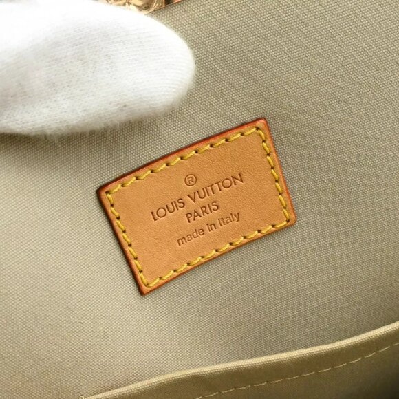 Louis Vuitton Gold Monogram Miroir Sac Plat Tote Handbag M40268 FO4019 134462 - Picture 7 of 10